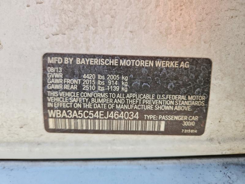 2014 Bmw 328 მანქანა იყიდება აუქციონზე, vin: WBA3A5C54EJ464034, აუქციონის ნომერი: 47208776