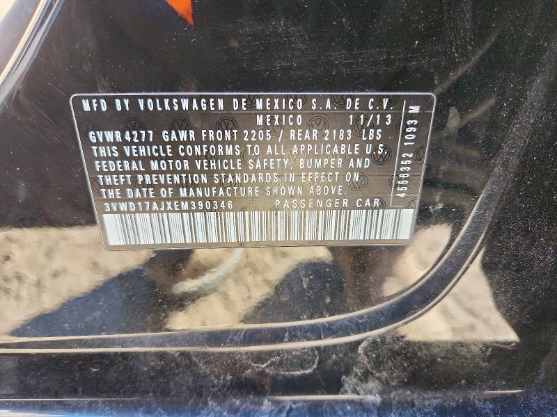 Aukcja sprzedaży 2014 Volkswagen Jetta, vin: 3VWD17AJXEM390346, numer aukcji: 79993795