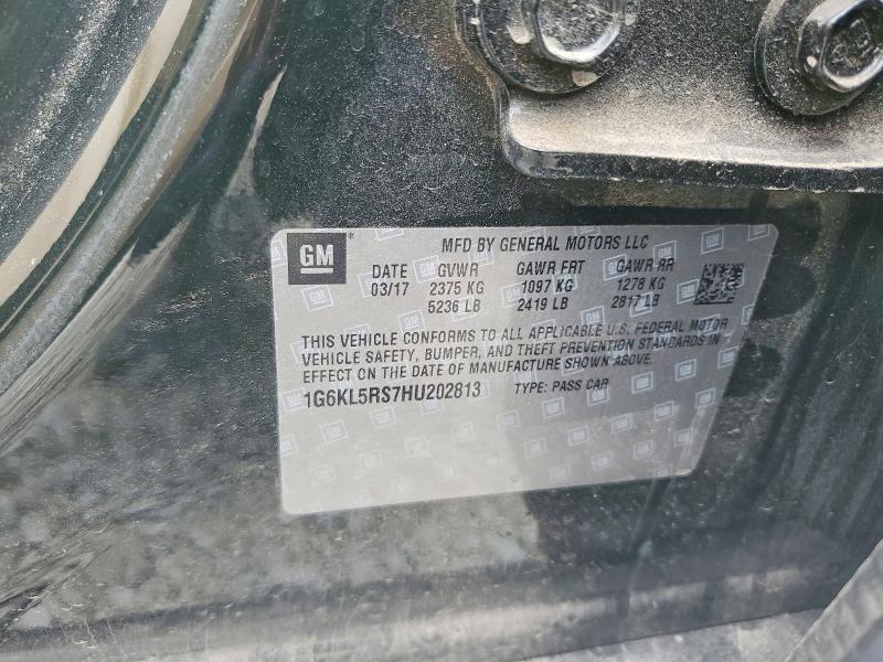 Aukcja sprzedaży 2017 Cadillac Ct6, vin: 1G6KL5RS7HU202813, numer aukcji: 47951286