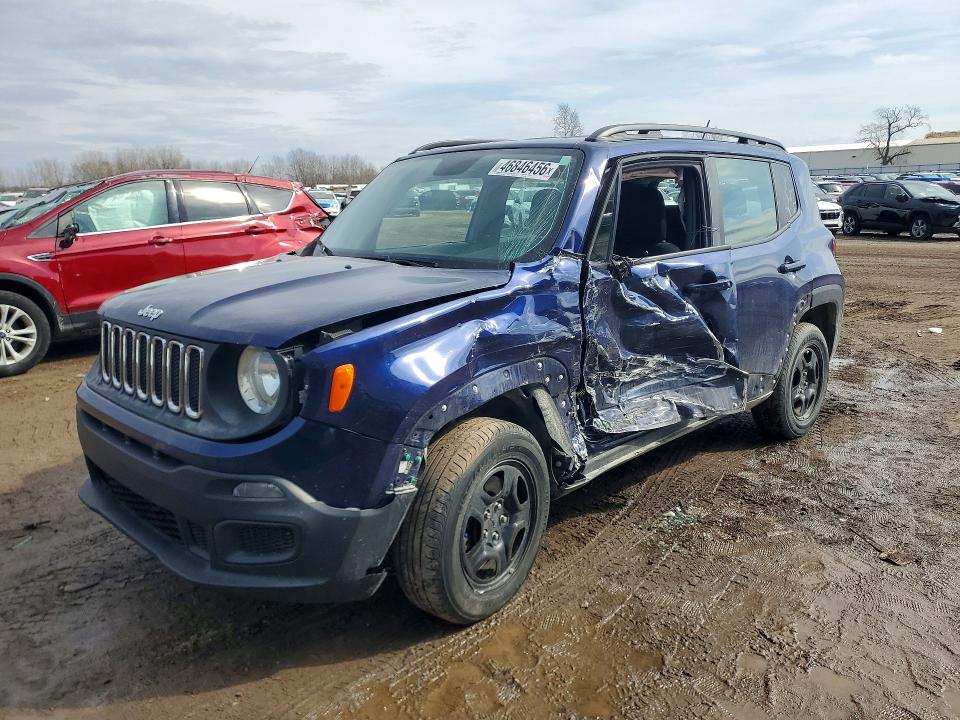 2017 Jeep Renegade მანქანა იყიდება აუქციონზე, vin: ZACCJBAB7HPF96199, აუქციონის ნომერი: 46846456
