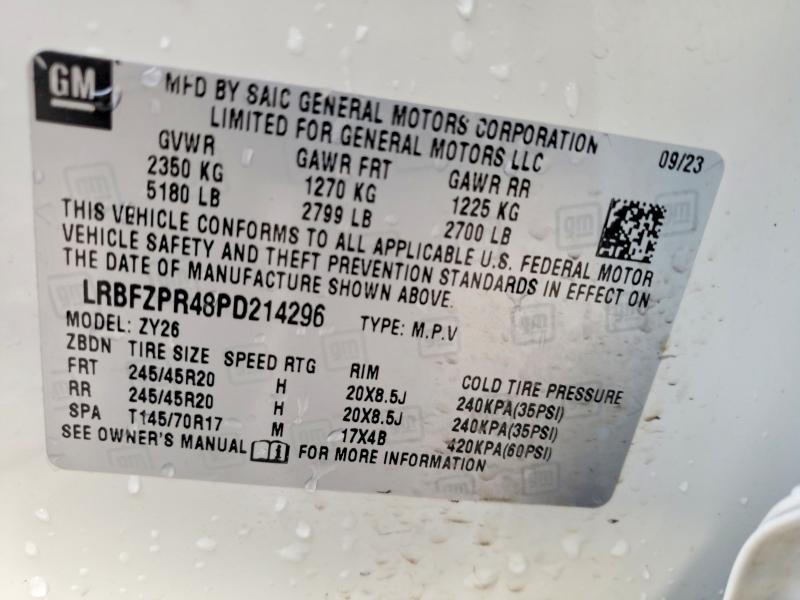 Продажа на аукционе авто 2023 Buick Envision, vin: LRBFZPR48PD214296, номер лота: 45807676