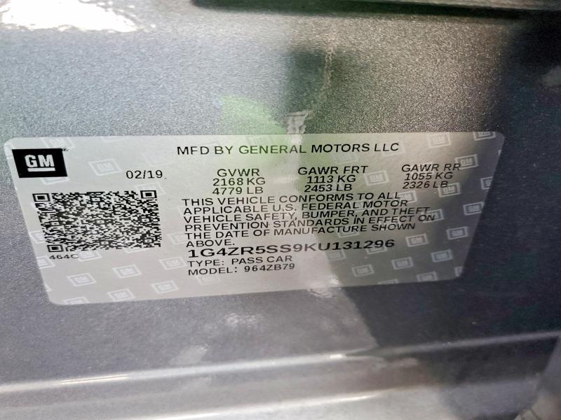 Продажа на аукционе авто 2019 Buick Lacrosse, vin: 1G4ZR5SS9KU131296, номер лота: 45495836