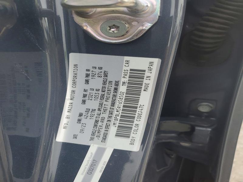 2024 Mazda 3 მანქანა იყიდება აუქციონზე, vin: JM1BPBLM5R1658502, აუქციონის ნომერი: 46044756