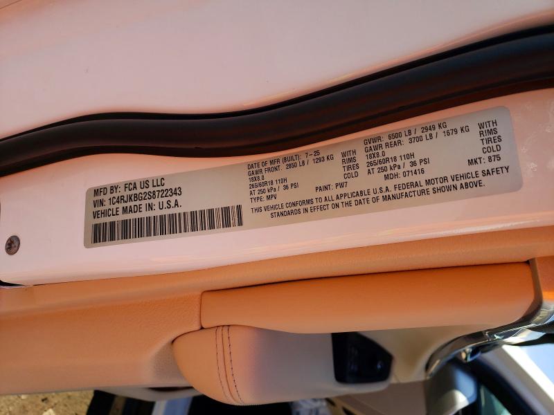 Продажа на аукционе авто 2025 Jeep Grand Cherokee, vin: 1C4RJKBG2S8722343, номер лота: 41784936