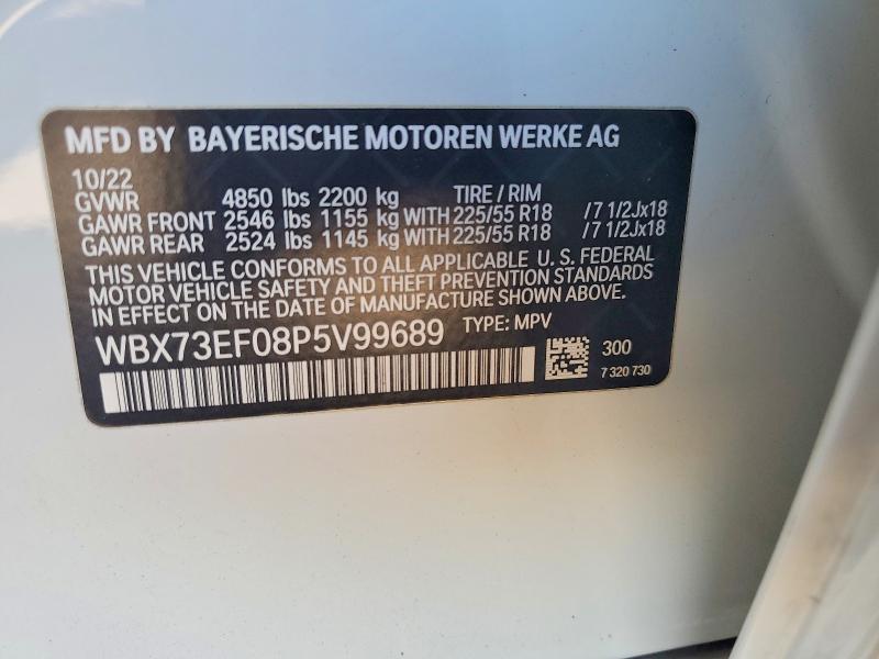 Продажа на аукционе авто 2023 Bmw X1, vin: WBX73EF08P5V99689, номер лота: 46570336