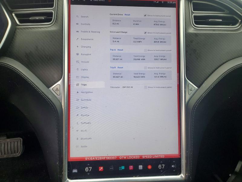 Aukcja sprzedaży 2017 Tesla Model S, vin: 5YJSA1E28HF190357, numer aukcji: 46178976
