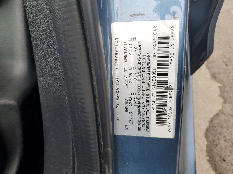 Продаж на аукціоні авто 2016 Mazda 6, vin: JM1GJ1V51G1430050, номер лоту: 45681176