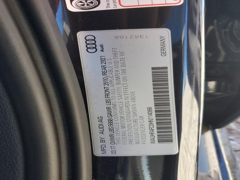 Aukcja sprzedaży 2017 Audi S6, vin: WAUHFAFC0HN114066, numer aukcji: 45939726