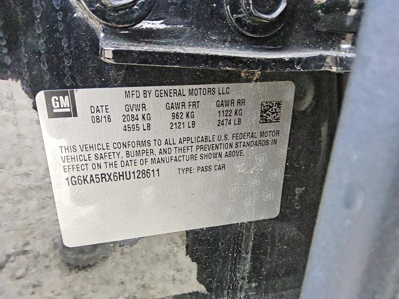 2017 Cadillac Ct6 მანქანა იყიდება აუქციონზე, vin: 1G6KA5RX6HU128611, აუქციონის ნომერი: 79561355