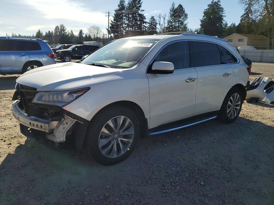 2015 Acura Mdx მანქანა იყიდება აუქციონზე, vin: 5FRYD4H49FB023677, აუქციონის ნომერი: 76752455