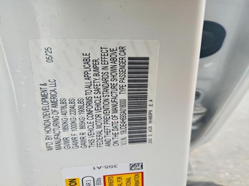 42058806 :رقم المزاد ، 19UDE4H69SA018000 vin ، 2025 Acura Integra مزاد بيع