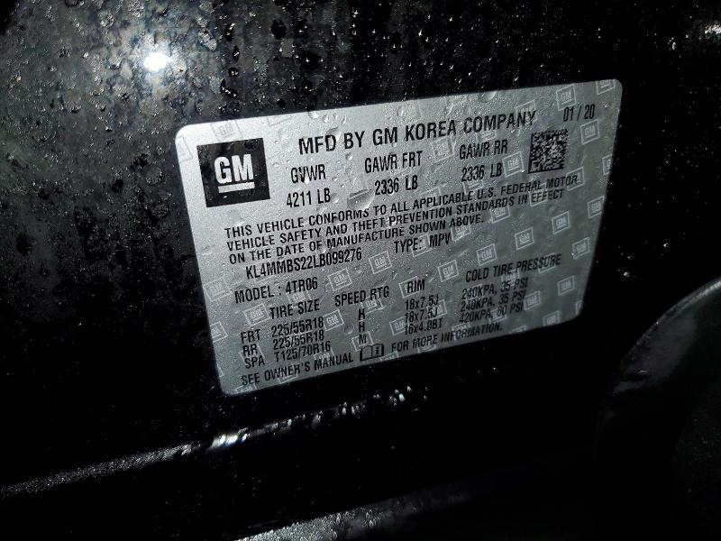46294906 :رقم المزاد ، KL4MMBS22LB099276 vin ، 2020 Buick Encore Gx مزاد بيع