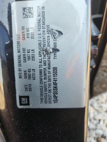 47116556 :رقم المزاد ، 1G4PS5SK4F4115038 vin ، 2015 Buick Verano مزاد بيع