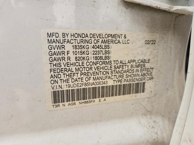 Продажа на аукционе авто 2022 Acura Ilx, vin: 19UDE2F85NA006343, номер лота: 48252886