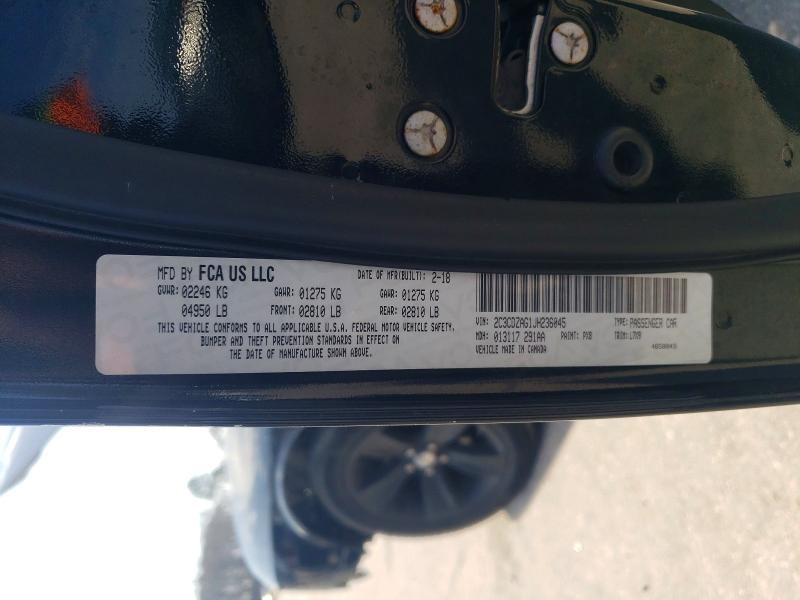 79444225 :رقم المزاد ، 2C3CDZAG1JH236045 vin ، 2018 Dodge Challenger مزاد بيع