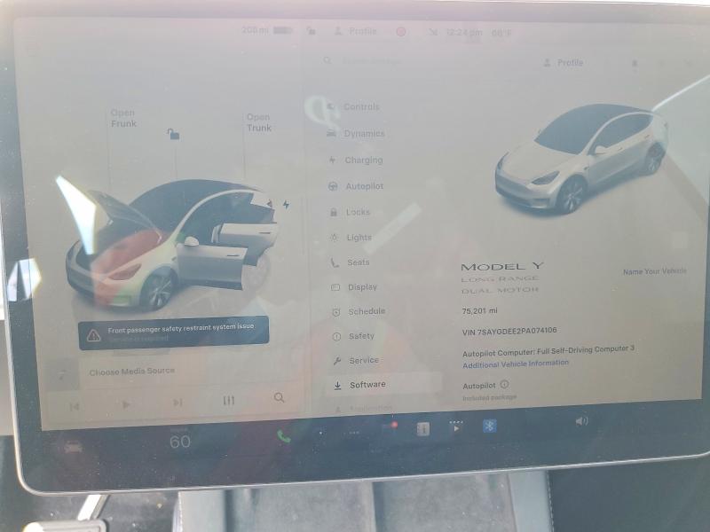 2023 Tesla Model Y მანქანა იყიდება აუქციონზე, vin: 7SAYGDEE2PA074106, აუქციონის ნომერი: 41612786