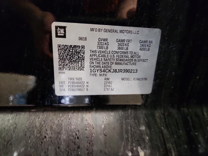 Продажа на аукционе авто 2018 Cadillac Escalade, vin: 1GYS4CKJ8JR390213, номер лота: 79595845