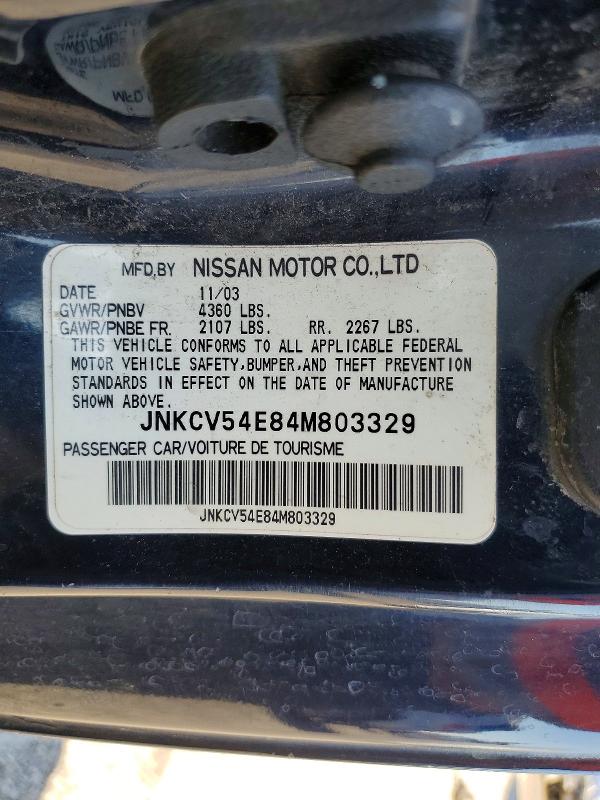 Aukcja sprzedaży 2004 Infiniti G35, vin: JNKCV54E84M803329, numer aukcji: 46536266