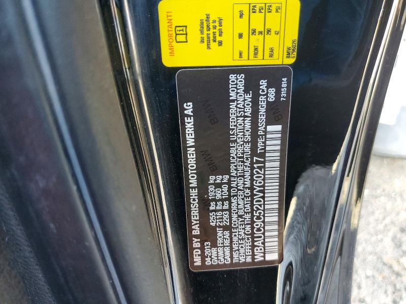 46419006 :رقم المزاد ، WBAUC9C52DVY60217 vin ، 2013 Bmw 135 مزاد بيع