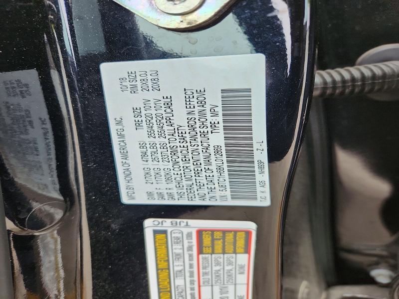 Продаж на аукціоні авто 2019 Acura Rdx, vin: 5J8TC1H68KL012869, номер лоту: 46939926