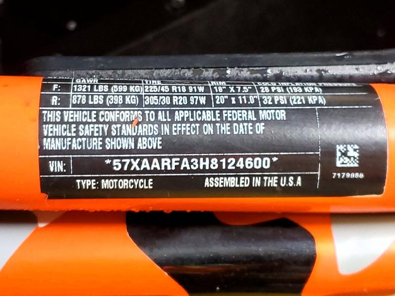 Aukcja sprzedaży 2017 Polaris Slingshot, vin: 57XAARFA3H8124600, numer aukcji: 45474566
