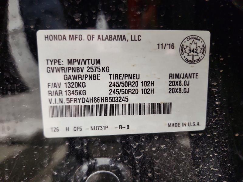 Aukcja sprzedaży 2017 Acura Mdx, vin: 5FRYD4H86HB503245, numer aukcji: 47643806