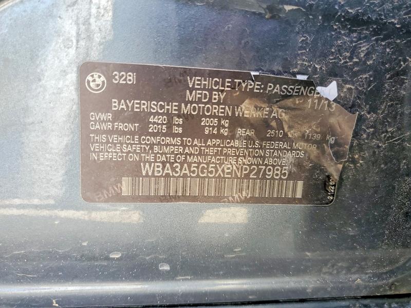 Aukcja sprzedaży 2014 Bmw 328, vin: WBA3A5G5XENP27985, numer aukcji: 47171446