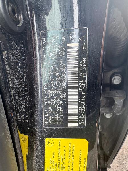 Продажа на аукционе авто 2005 Lexus Es 330, vin: JTHBA30G855095484, номер лота: 47258756