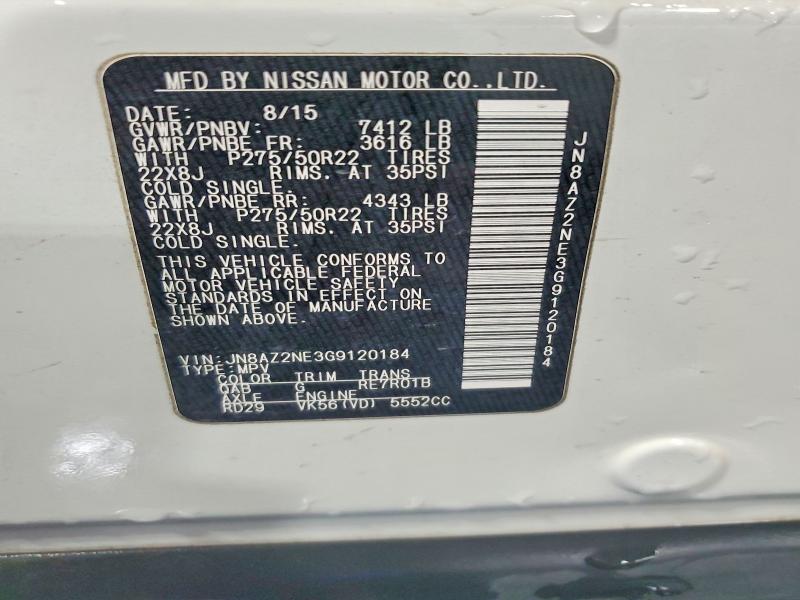 Aukcja sprzedaży 2016 Infiniti Qx80, vin: JN8AZ2NE3G9120184, numer aukcji: 79351285
