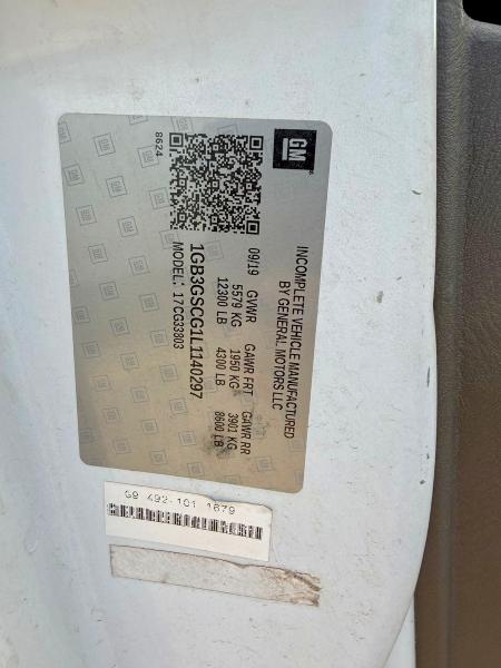 Aukcja sprzedaży 2020 Chev Express G3500, vin: 1GB3GSCG1L1140297, numer aukcji: 48433396