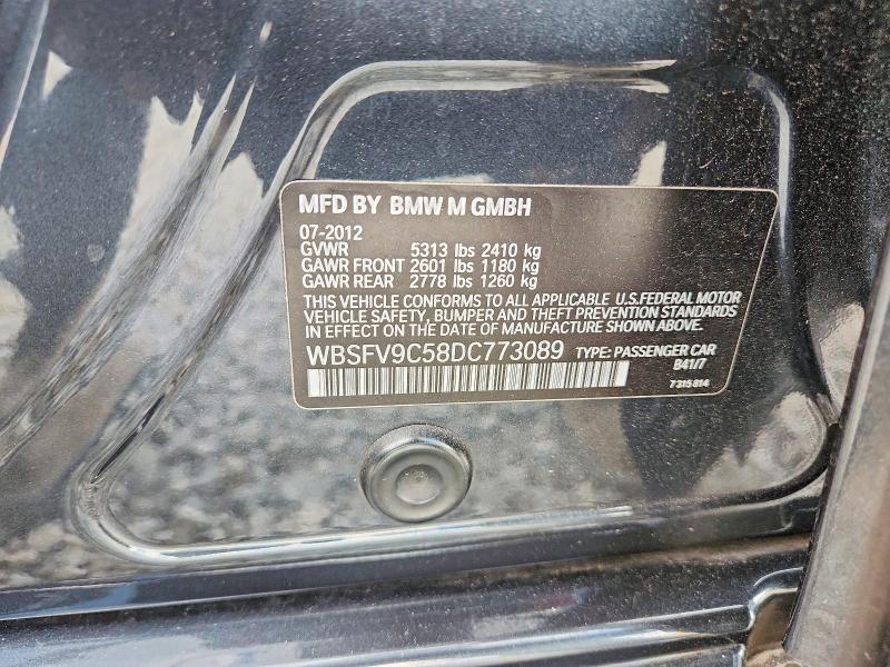 Продажа на аукционе авто 2013 Bmw M5, vin: WBSFV9C58DC773089, номер лота: 48268056
