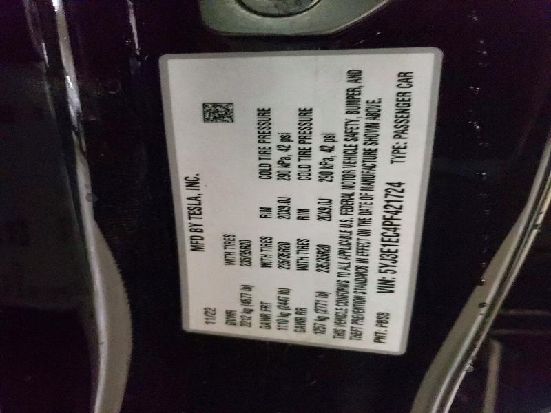 Продаж на аукціоні авто 2023 Tesla Model 3, vin: 5YJ3E1EC4PF421724, номер лоту: 46454246