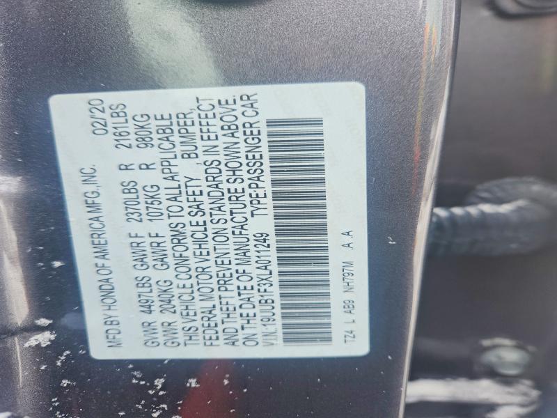 Aukcja sprzedaży 2020 Acura Tlx, vin: 19UUB1F3XLA011249, numer aukcji: 46568656