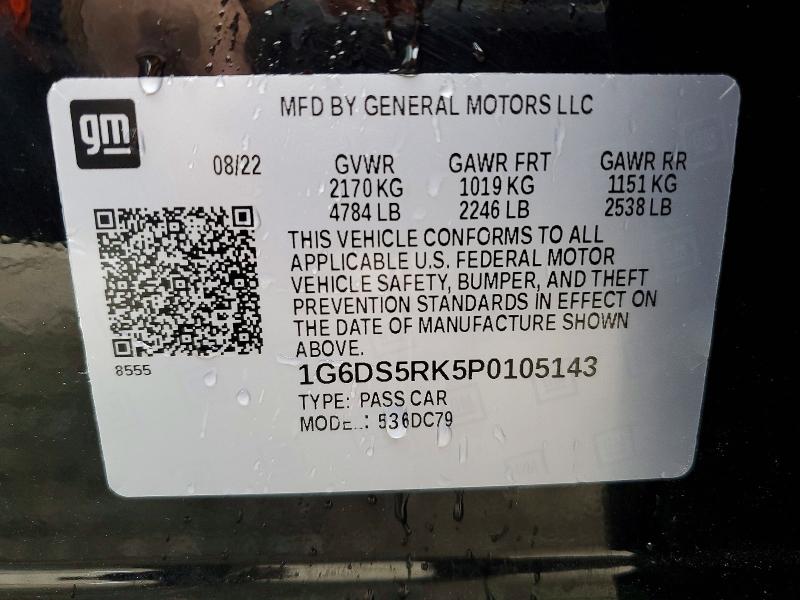 Продаж на аукціоні авто 2023 Cadillac Ct5, vin: 1G6DS5RK5P0105143, номер лоту: 45626566