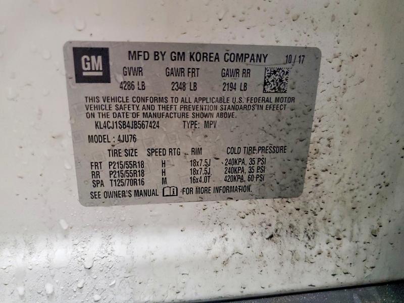 Продаж на аукціоні авто 2018 Buick Encore, vin: KL4CJ1SB4JB567424, номер лоту: 46684946