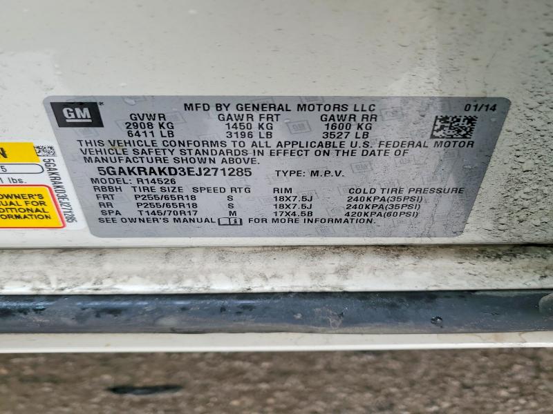 Aukcja sprzedaży 2014 Buick Enclave, vin: 5GAKRAKD3EJ271285, numer aukcji: 47004506