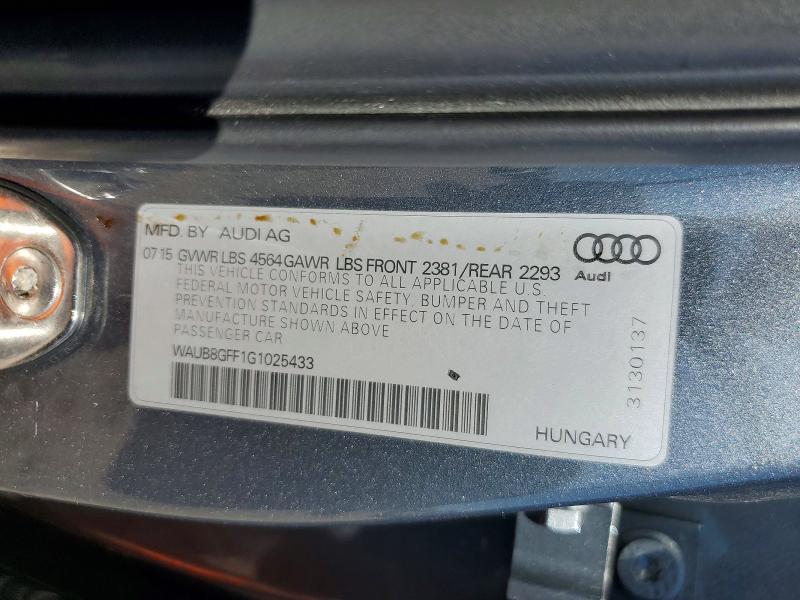 Aukcja sprzedaży 2016 Audi A3, vin: WAUB8GFF1G1025433, numer aukcji: 46826606