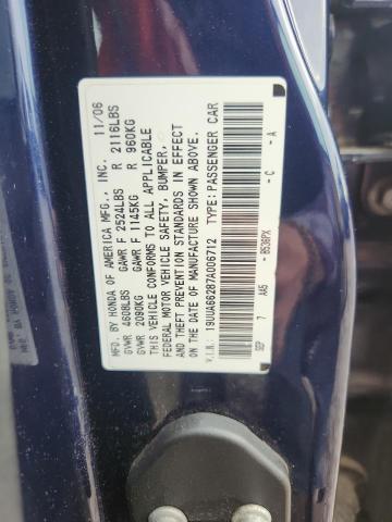 41948116 :رقم المزاد ، 19UUA66287A006712 vin ، 2007 Acura Tl مزاد بيع