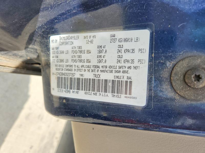 Продаж на аукціоні авто 2003 Dodge Dakota, vin: 1D7HG38N83S237267, номер лоту: 79830285