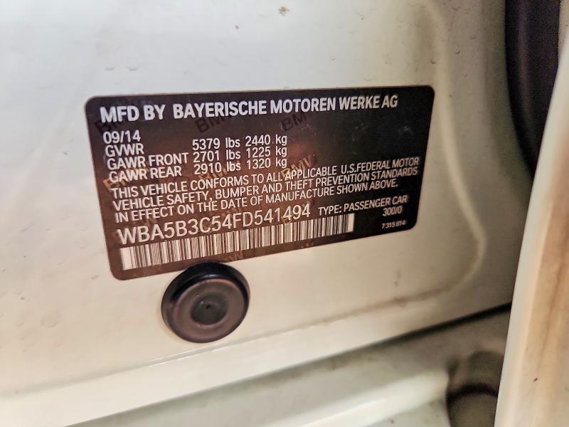 Продаж на аукціоні авто 2015 Bmw 535, vin: WBA5B3C54FD541494, номер лоту: 79819985