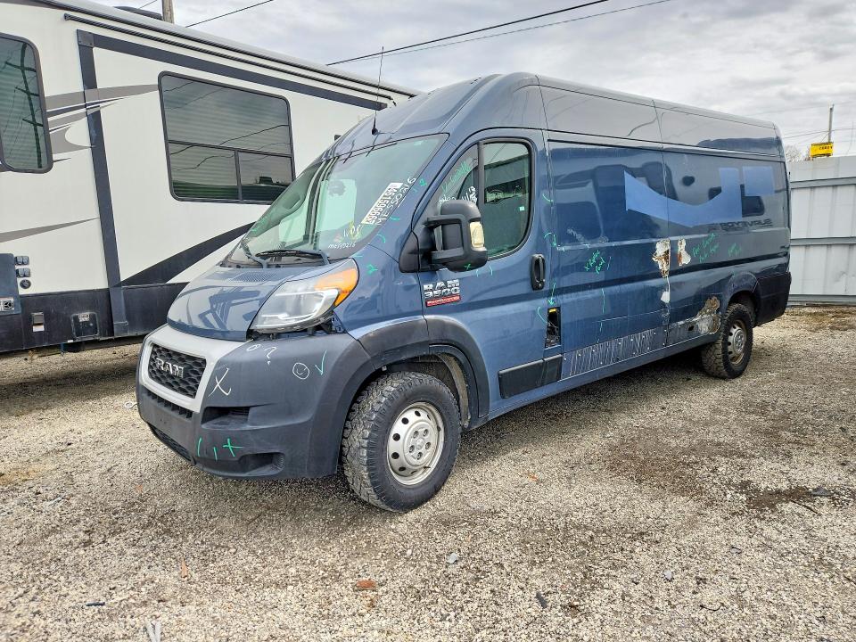 46159666 :رقم المزاد ، 3C6MRVJG3ME550216 vin ، 2021 Ram Promaster 3500 مزاد بيع