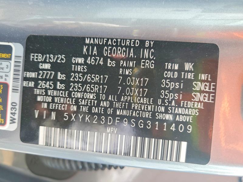 Продаж на аукціоні авто 2025 Kia Sportage, vin: 5XYK23DF9SG311409, номер лоту: 79839785