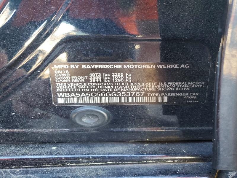 Продаж на аукціоні авто 2016 Bmw 528, vin: WBA5A5C56GG353767, номер лоту: 46218326