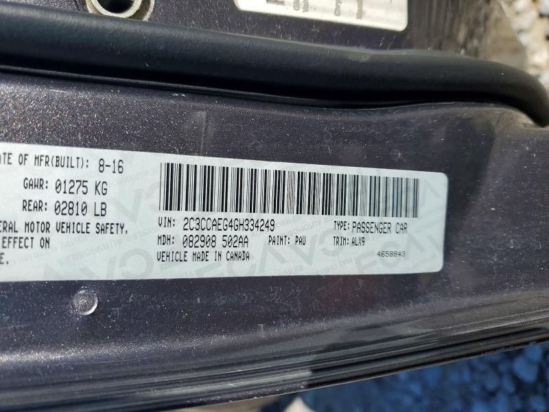 46486216 :رقم المزاد ، 2C3CCAEG4GH334249 vin ، 2016 Chrysler 300c مزاد بيع