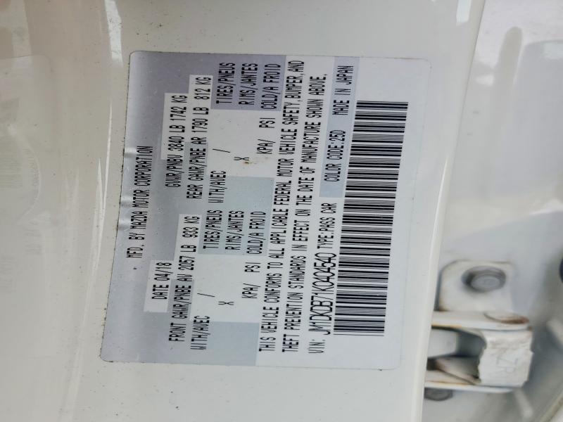 47274636 :رقم المزاد ، JM1DKDB71K0404540 vin ، 2019 Mazda Cx-3 مزاد بيع