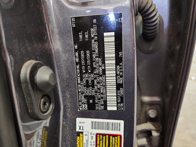 Продажа на аукционе авто 2020 Toyota Highlander, vin: 5TDDZRBH7LS036963, номер лота: 46994876