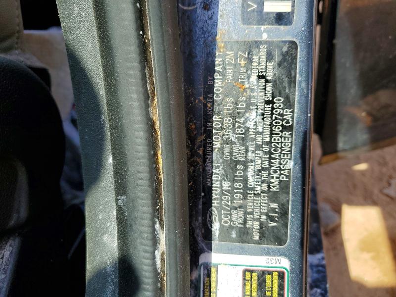 Продажа на аукционе авто 2011 Hyundai Accent, vin: KMHCN4AC2BU607930, номер лота: 47110996