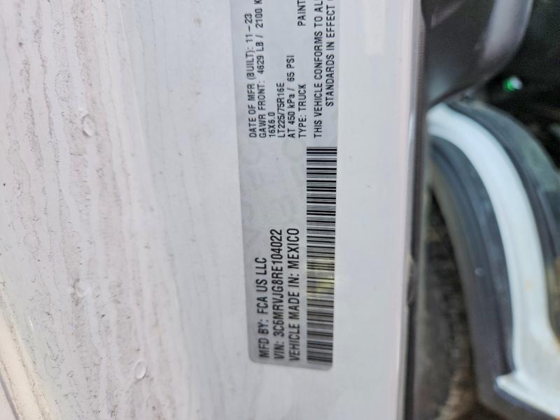 Продаж на аукціоні авто 2024 Ram Promaster 3500, vin: 3C6MRVJG8RE104022, номер лоту: 79714935