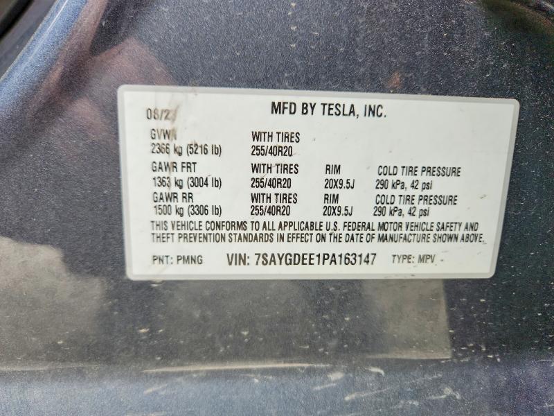 Продаж на аукціоні авто 2023 Tesla Model Y, vin: 7SAYGDEE1PA163147, номер лоту: 47693136