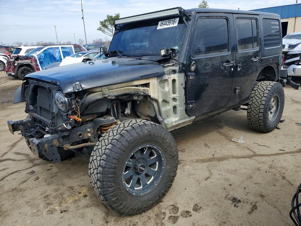 Продажа на аукционе авто 2016 Jeep Wrangler Unlimited, vin: 1C4BJWDG7GL155668, номер лота: 46443916